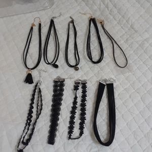 Pretty Simple Black Fashion Choker Necklace